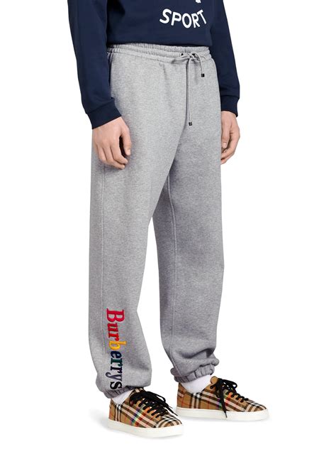 grey burberry sweatpants rainbow|Burberry Sweatpants .